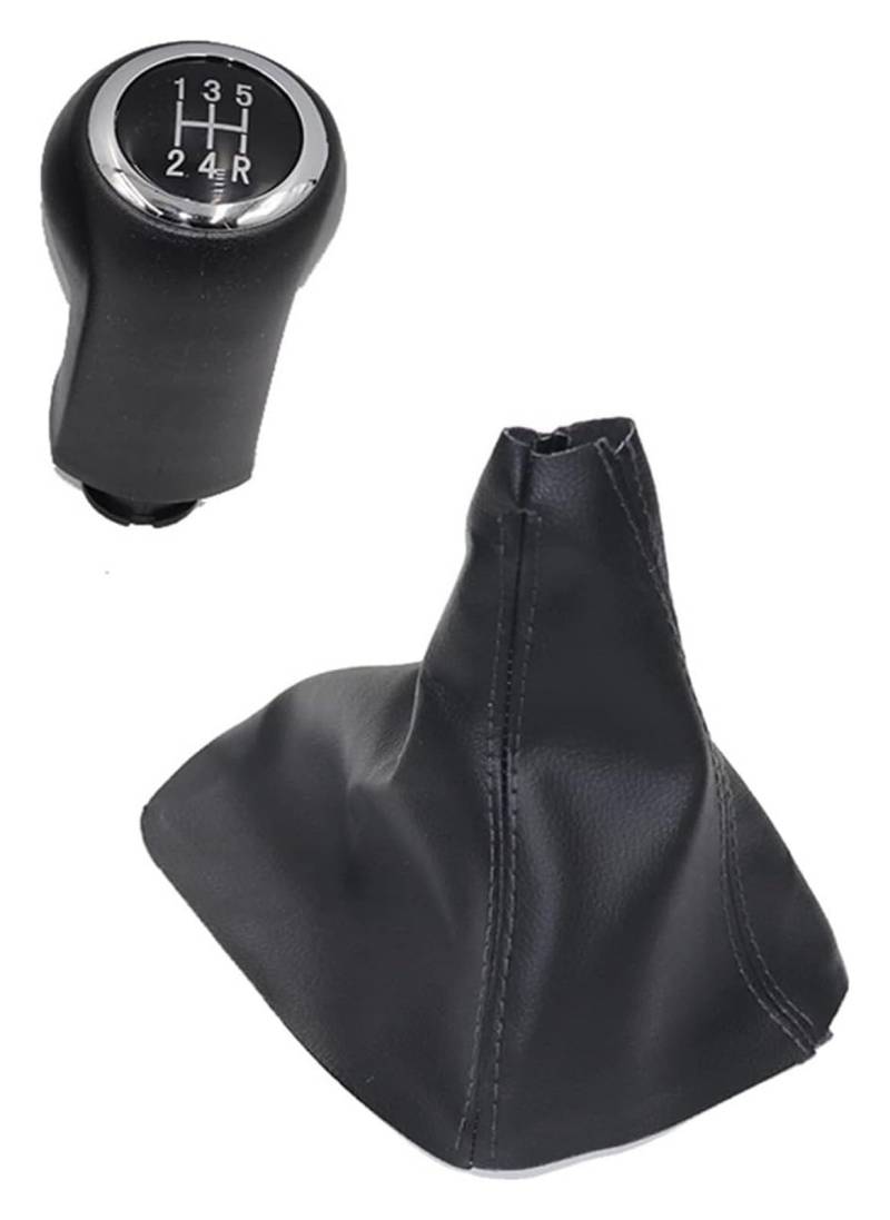 Für VAUXHALL Für Zafira B 2005-2014 5/6 Geschwindigkeit Auto Shift Schaltknauf Mit Leder Boot Shift Griff Schalthebel Hebel(5) von MKKHUYLBCM