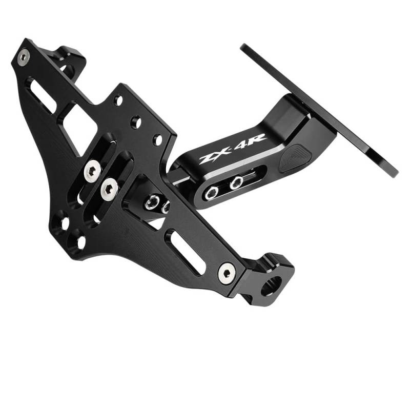 Motorrad-Kennzeichenhalter hinten Für KA&WAS&AKI ZX4R ZX4RR ZX-4R ZX4R SE Motorrad Fender Eliminator Einstellbare Kennzeichenhalter Halterung Blinker(1) von MKKJREDRF