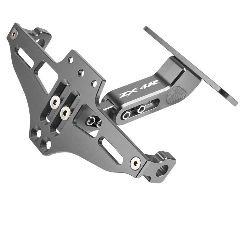 Motorrad-Kennzeichenhalter hinten Für KA&WAS&AKI ZX4R ZX4RR ZX-4R ZX4R SE Motorrad Fender Eliminator Einstellbare Kennzeichenhalter Halterung Blinker(12) von MKKJREDRF