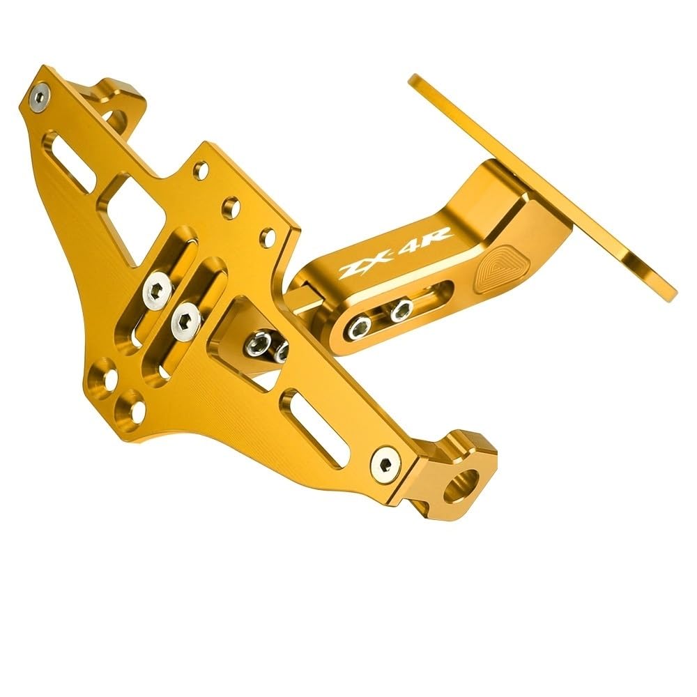 Motorrad-Kennzeichenhalter hinten Für KA&WAS&AKI ZX4R ZX4RR ZX-4R ZX4R SE Motorrad Fender Eliminator Einstellbare Kennzeichenhalter Halterung Blinker(6) von MKKJREDRF