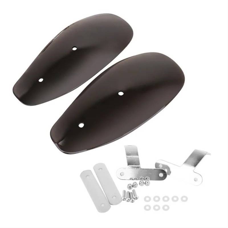 MKKJREDRF Motorrad-Windschutzscheiben-Handschutz 1 Paar Motorrad-Kalt-Windschutzscheiben-Lenker-Handschutz-Schutz-Windabweiser-Schild Für H&on&da & von MKKJREDRF