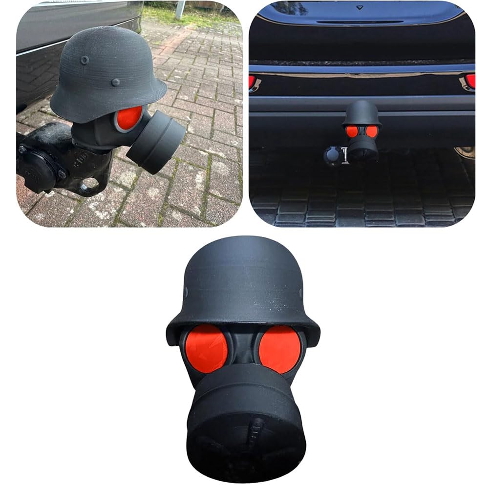 Deckkappe Für Die Anhängerkupplung,Fun Gasmaske Helm Anhängerkupplung Schild, Anhängerkupplung Schild für Anhängerkupplung Auto trimmen,Kunststoff Abdeckung Anhängerkupplung Deckkappe Für Die Anhängerkupplung,Fun Gasmaske Helm Anhängerkupplung Schild, Anhängerkupplung Schild für Anhängerkupplung Auto trimmen,Kunststoff Abdeckung Anhängerkupplung von MKKZLPN