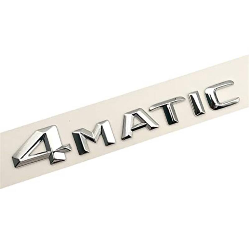 MKNHCGSZ Auto Logo Abzeichen für Benz,Auto-embleme Heckklappe Kofferraum Aufkleber Sticker Fahrzeug Front Kühlergrill Lenkrad Logo,4Matic von MKNHCGSZ