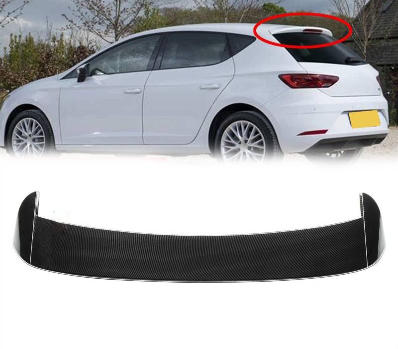 MKSZY Auto Dachheckspoiler Hecklippe Spoiler Für SEAT Für Leon MK3 / 5F 2013-2018 Auto Dachheckspoiler Kofferraumflügel von MKSZY