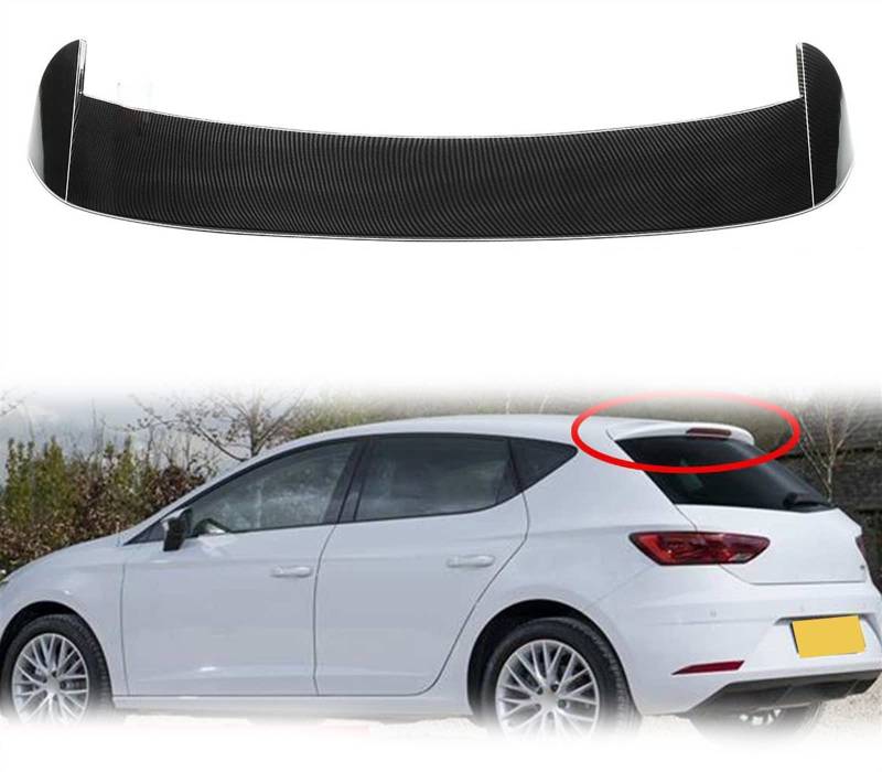 MKSZY Auto Dachheckspoiler Heckspoilerlippe Auto Dachheckspoiler Kofferraumflügel Für SEAT Für Leon MK3 / 5F 2013-2018 von MKSZY