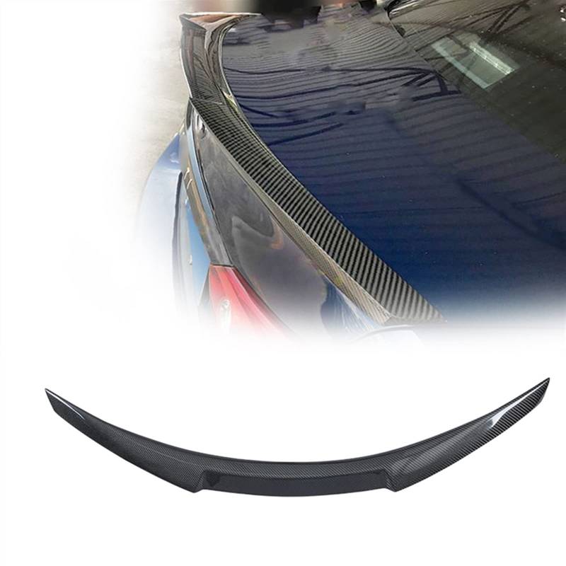 MKSZY Kohlefaser Auto Heckklappe Spoiler Flügel Lippe Heckklappe Klappe Trim Splitter Für I&nfiniti Q60 2018 2019 2020 2021 von MKSZY