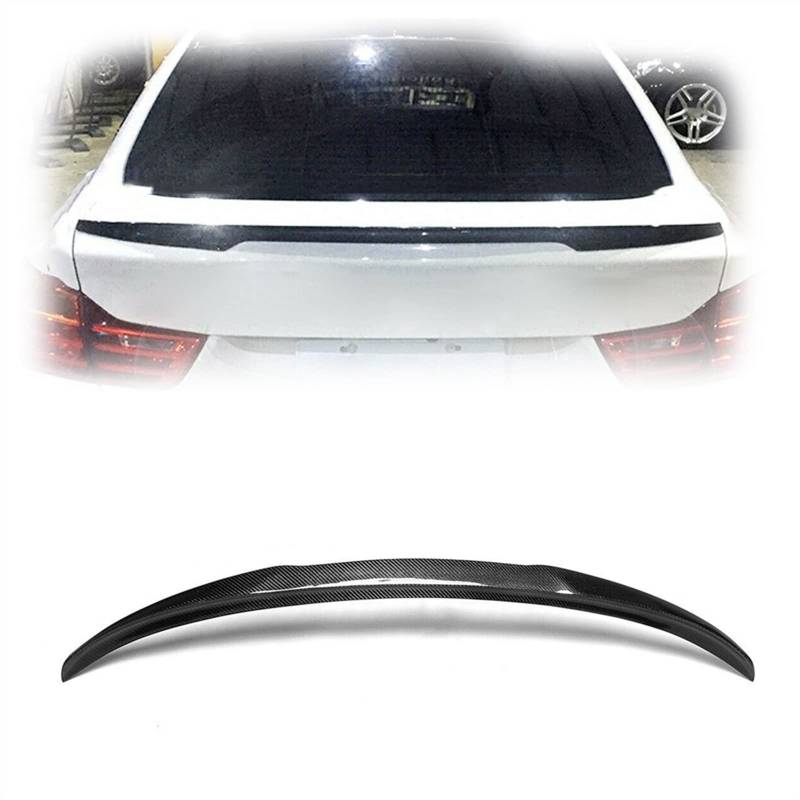 MKSZY Real Carbon Fiber Auto Heckspoiler Wing Trunk Lip Splitter Trim 4-türige Limousine Für F36 428i 430i 435i Gran Coupé 2014-2018 von MKSZY