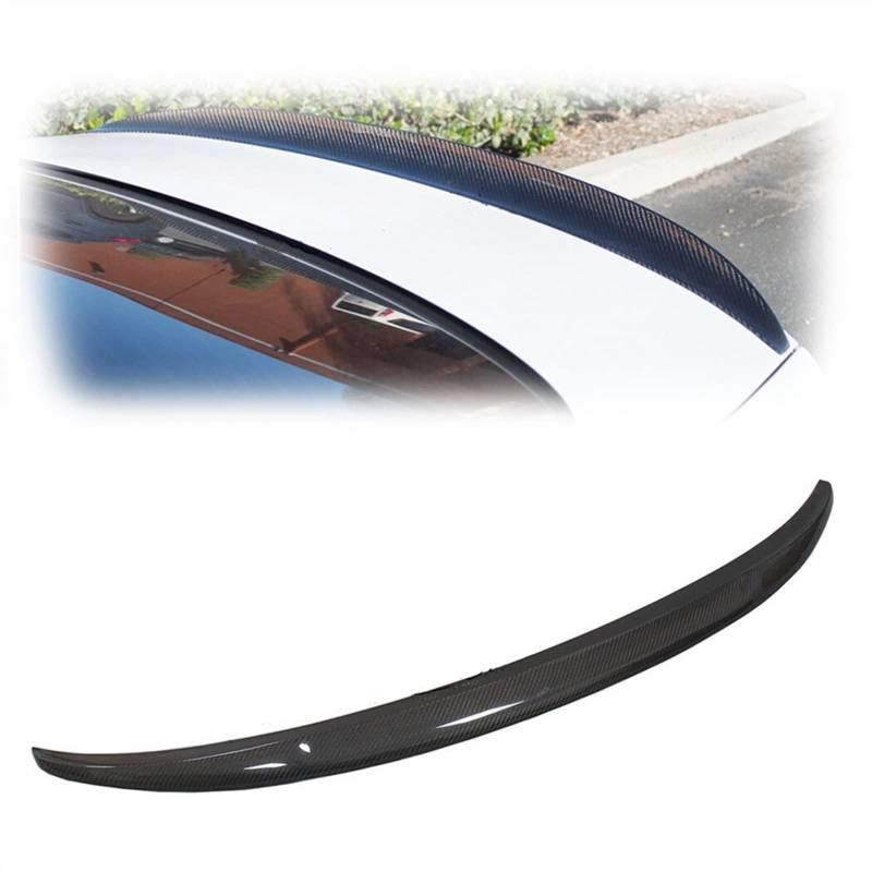 MKSZY Real Carbon Fiber Auto Heckspoiler Wing Trunk Lip Splitter Trim 4-türige Limousine Für F36 428i 430i 435i Gran Coupé 2014-2018 von MKSZY