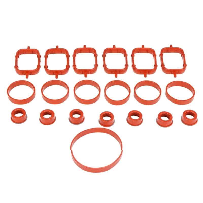 Dichtung für Ansaugkrümmer, MKVAXR 20-teiliges Reparaturset for Ansaugkrümmerdichtungen, for, E87 E46 E90 E91 E92 E93 E39 E60 M57 11617790198 33 mm von MKVAXR