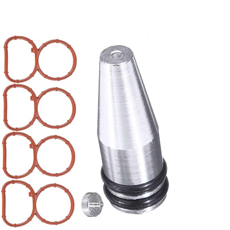 Dichtung für Ansaugkrümmer, MKVAXR 22 mm Ölansaugkrümmer-Wirbelklappen, Löschstopfen mit Dichtungen, for, 2.0 N47, Aluminiumlegierung von MKVAXR