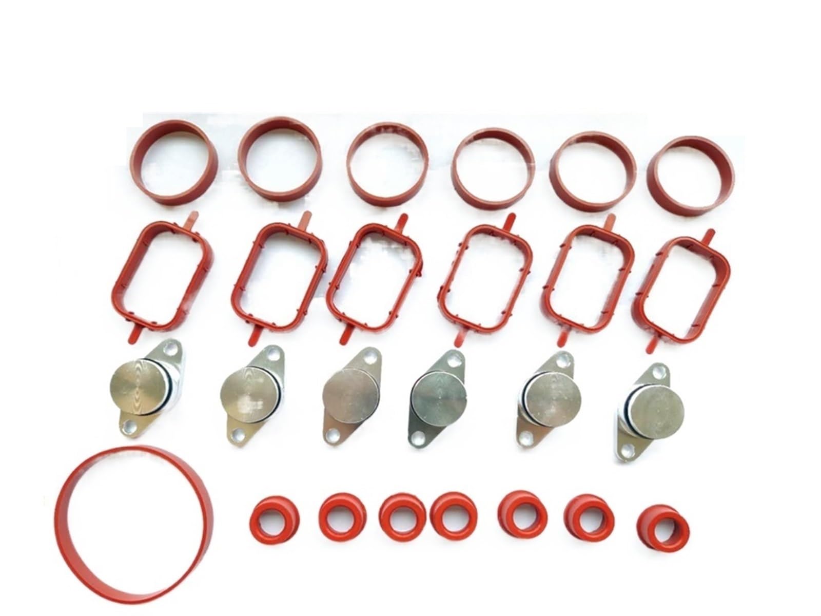 Dichtung für Ansaugkrümmer, MKVAXR 6X22/32MM, for, M47 M57 Drallklappen Reparatur Löschdichtungssatz mit Ansaugdichtungen 11612246949 11617790198 11612245439 11612246945(6 X 22 mm) von MKVAXR