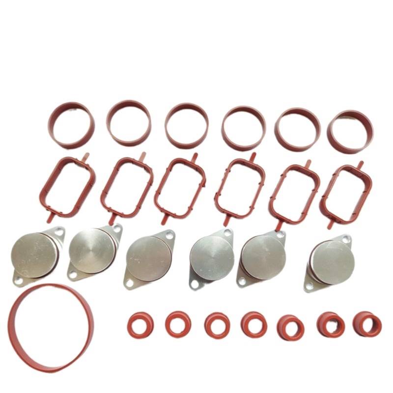 Dichtung für Ansaugkrümmer, MKVAXR 6X22/32MM, for, M47 M57 Drallklappen Reparatur Löschdichtungssatz mit Ansaugdichtungen 11612246949 11617790198 11612245439 11612246945(6 X 33 mm) von MKVAXR