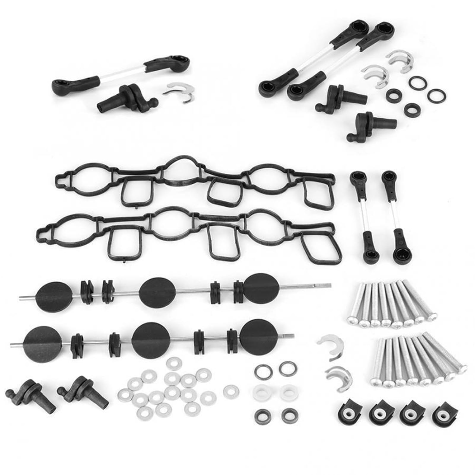 Dichtung für Ansaugkrümmer, MKVAXR ABS Ansaugkrümmer Swipl Klappe Reparatursatz, for, for Touareg, 059198212 Ansaugkrümmer Dichtungssatz(40pcs) von MKVAXR