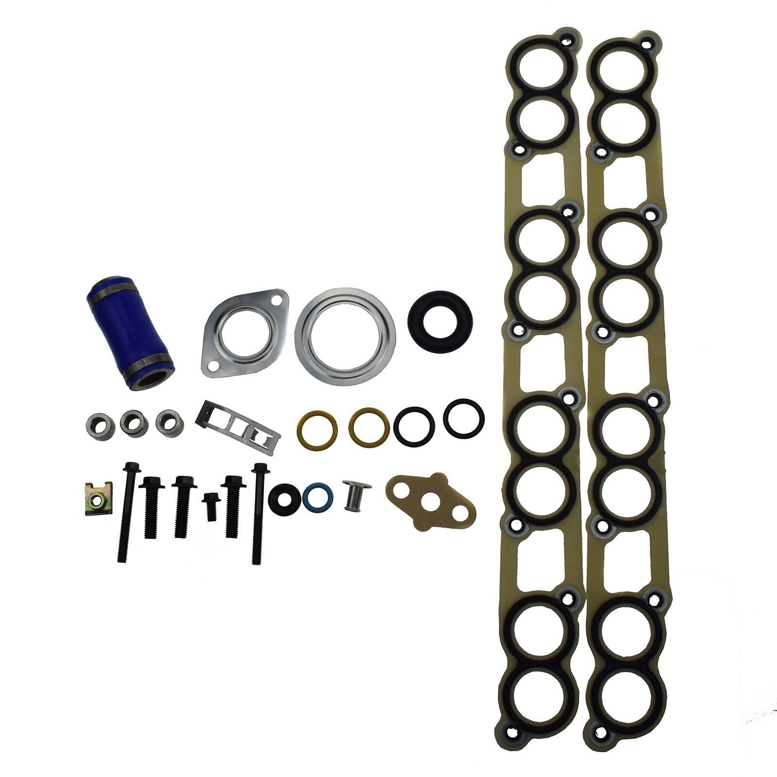 Dichtung für Ansaugkrümmer, MKVAXR Ansaugkrümmer-Dichtungssatz MS19311 3C3Z-9439-AA 3C3Z-9433-AB, for Ford, Powerstroke-Öl 6.0 6.0L 2003-2010 Dichtung für Ansaugkrümmer, MKVAXR Ansaugkrümmer-Dichtungssatz MS19311 3C3Z-9439-AA 3C3Z-9433-AB, for Ford, Powerstroke-Öl 6.0 6.0L 2003-2010 von MKVAXR