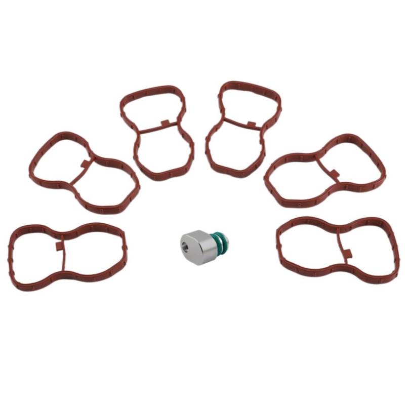 Dichtung für Ansaugkrümmer, MKVAXR Blindstopfen for Löschen der Ansaugwirbelklappe mit Krümmerdichtungen, for, E70 F01 F07 F10 F25 N57 E90 E91 E92 Motor TKYD96K von MKVAXR