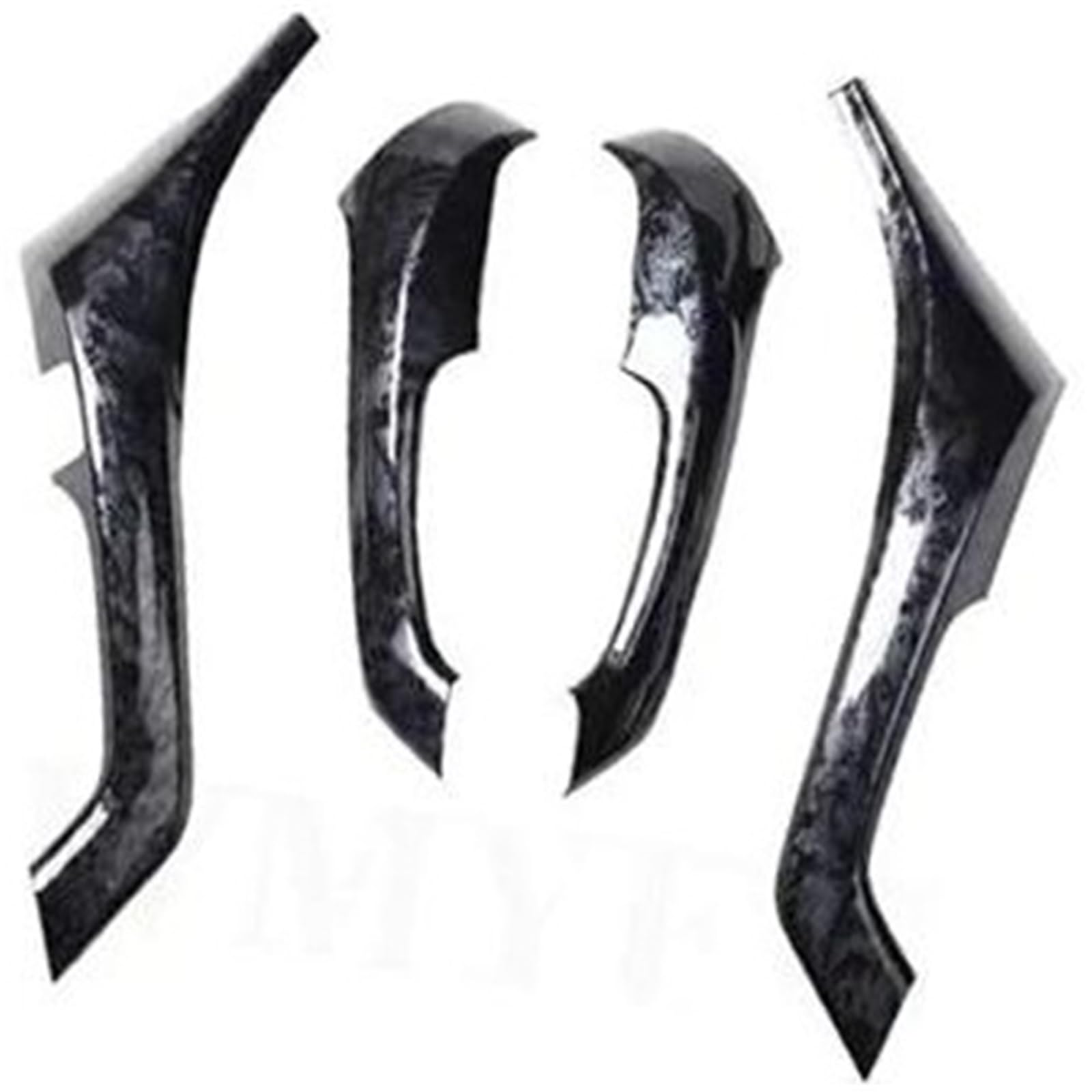 MKVAXR, for Accord, europäische Version 2009 2010 2011 2012 Auto-Innentürgriffe Zierleisten Dekorationszubehör(Black Spade Wood) von MKVAXR