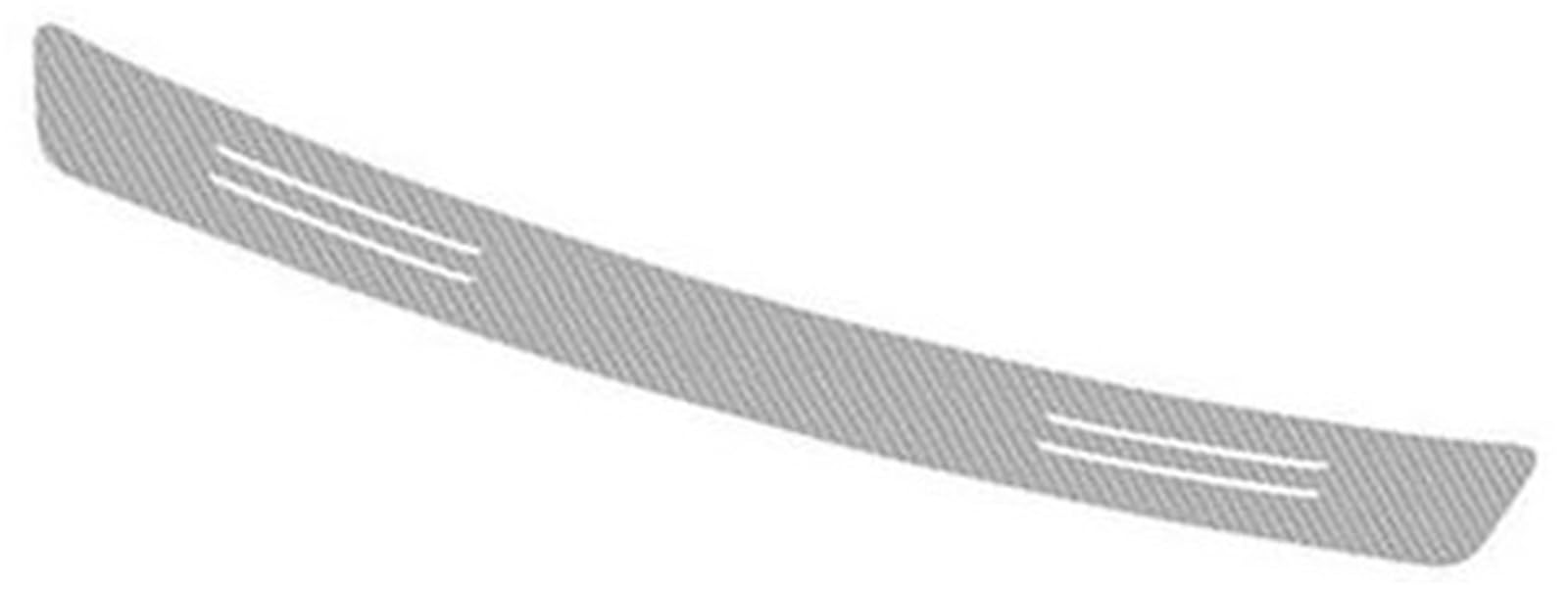 MKVAXR, for Dodge, for Caliber, for Journey, for Ram Car Rear Trunk Bumper Trim Anti-Kicked Scratch Protection Sticker Zubehör Gummi-Heckstoßstangenschutz(Silver) von MKVAXR