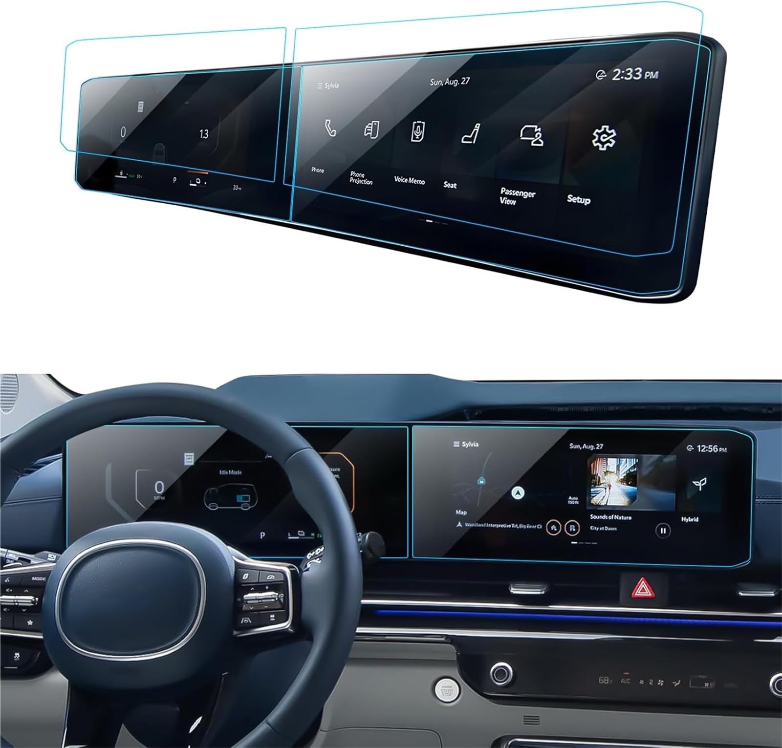 MKVAXR, for Kia, K5/KIA K4 2025 12,3 Zoll Touchscreen Navigation Schutz und Armaturenbrett Zubehör PET Film Carinfotainment-Displayschutz MKVAXR, for Kia, K5/KIA K4 2025 12,3 Zoll Touchscreen Navigation Schutz und Armaturenbrett Zubehör PET Film Carinfotainment-Displayschutz von MKVAXR