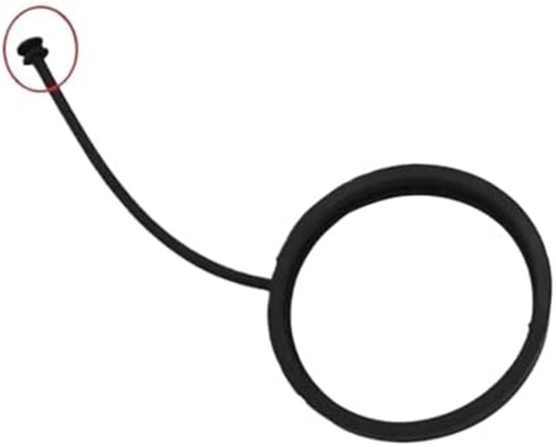 MKVAXR, for Mercedes, for Benz, for CEAS-Klasse W204 W203 W213 W124 W211 W210 CLA Öltank-Abdeckkappe Kabelseil A2214700605 Tankdeckel-Haltegurt(Black New Model) von MKVAXR