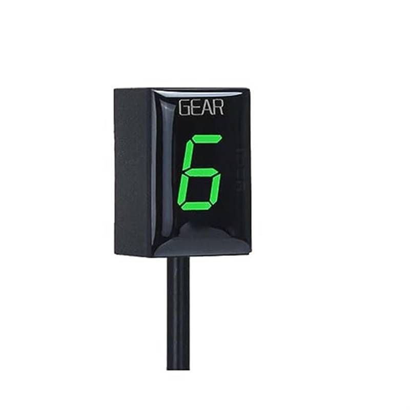 MKVAXR 1–6 Ganganzeige Geschwindigkeitsmesser, for GSX750F 1998–2005 2006 Motorrad-Ganganzeige(Black Green) von MKVAXR