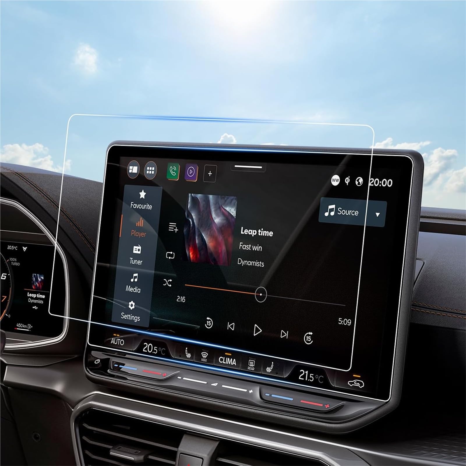 MKVAXR 2 STÜCKE PET-Schutzfolie, for Cupra, Formentor Facelift/Cupra Leon MK4 2025 2026 Auto 12,9-Zoll-GPS-Navigations-Schutzbildschirm Carinfotainment-Displayschutz MKVAXR 2 STÜCKE PET-Schutzfolie, for Cupra, Formentor Facelift/Cupra Leon MK4 2025 2026 Auto 12,9-Zoll-GPS-Navigations-Schutzbildschirm Carinfotainment-Displayschutz von MKVAXR