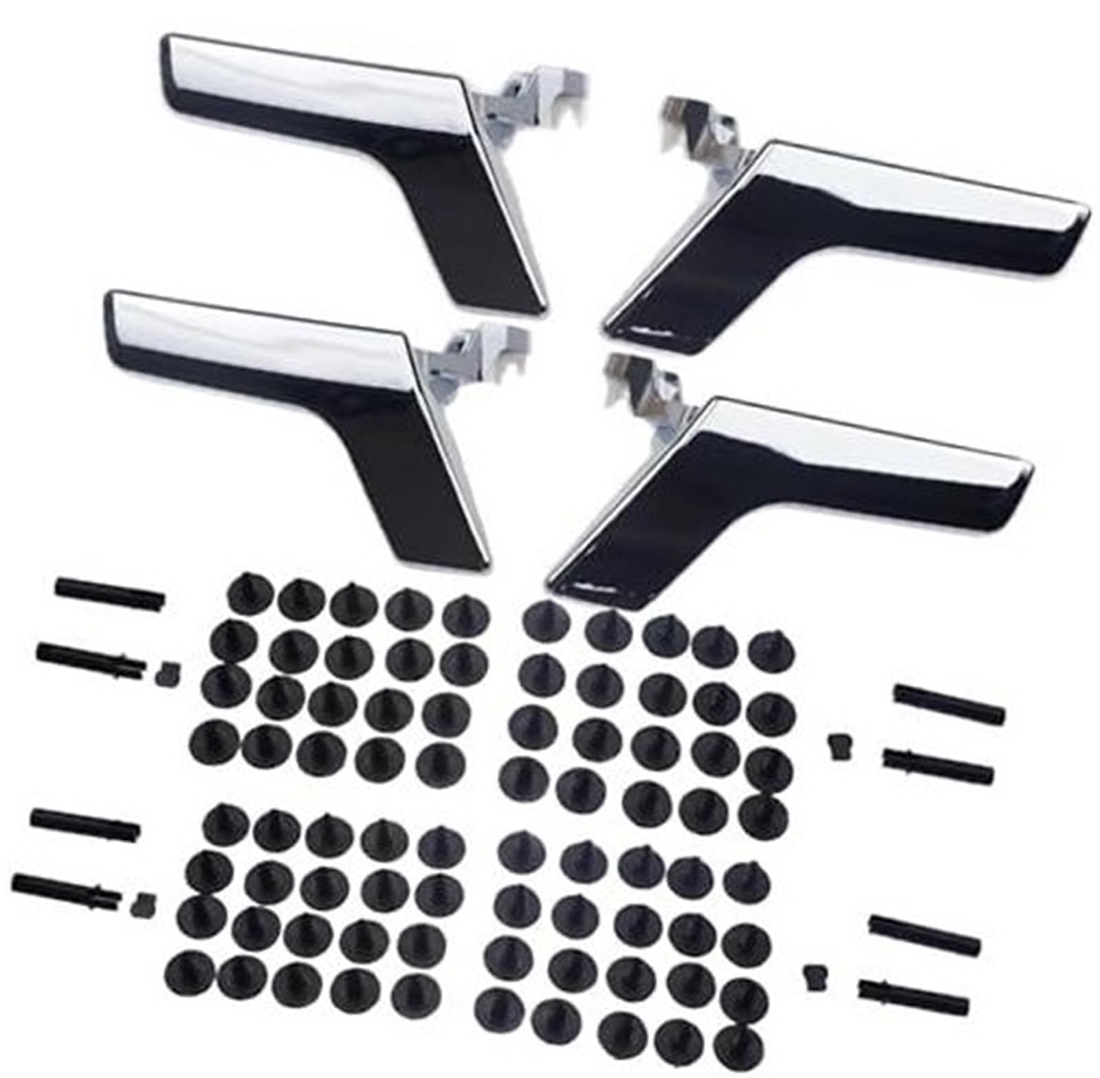MKVAXR 2047201171 2047208670 for W204 X204 for C-Klasse for GLK-Klasse Innen Tür Griff Pull Reparatur Kit Vorne Hinten Links Rechts(Black Front Rear 4 Sides) von MKVAXR