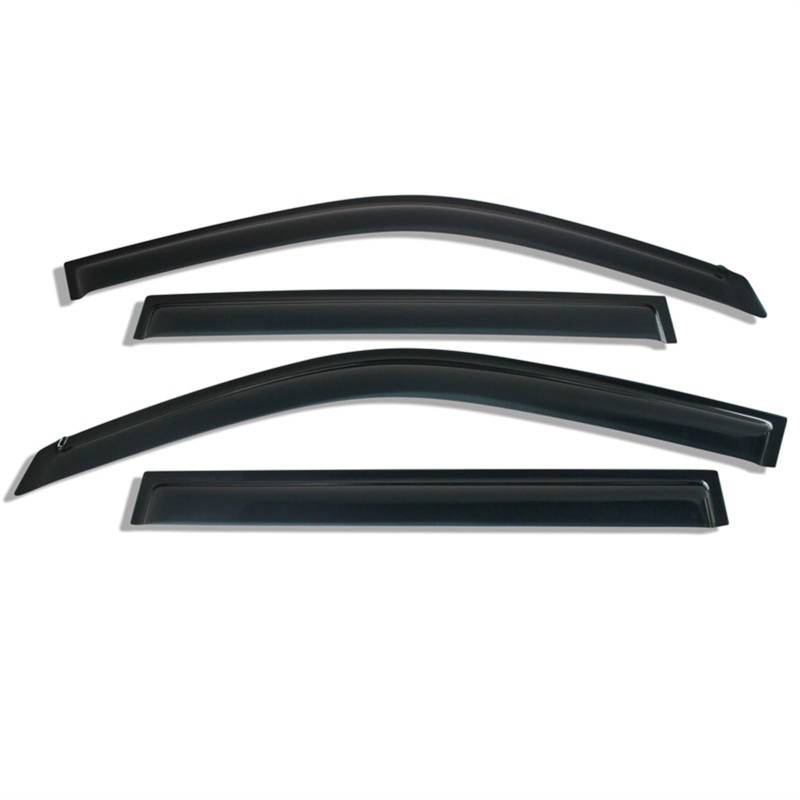 MKVAXR 4 Stück Sonnenschutz Wetterschutz ABS Schwarz Seitentür Fenster Visier, for Nissan, for X-Trail, for T30 2001 2002 2003 2004 2005 2006 2007 Sonnenblende für Seitenfenster von MKVAXR