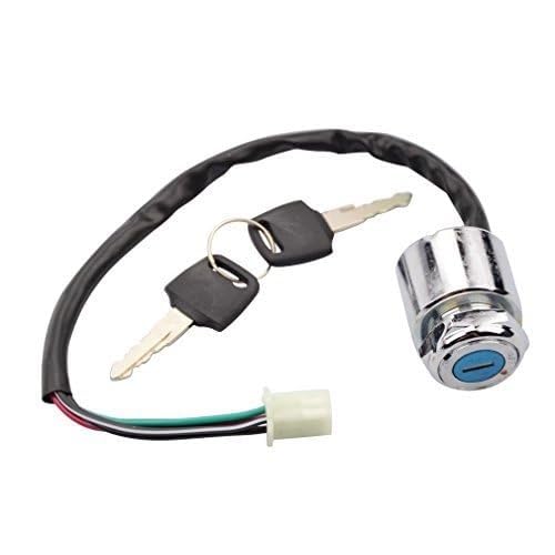 MKVAXR 4-adriger Stiftschlüssel-Zündschalter for Go Kart ATV Quad Dirt Bike Scooter Motorrad-Zündstarterschalter Zündschlüssel für Autositze MKVAXR 4-adriger Stiftschlüssel-Zündschalter for Go Kart ATV Quad Dirt Bike Scooter Motorrad-Zündstarterschalter Zündschlüssel für Autositze von MKVAXR