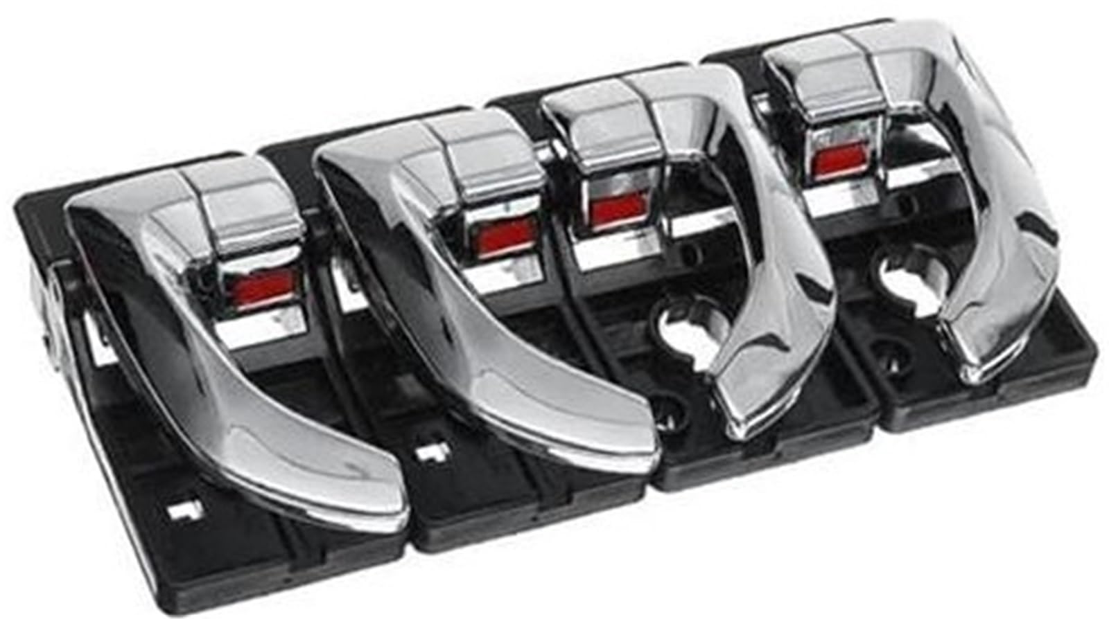 MKVAXR 82620-2Z02, for Hyundai, for Tucson 2005 2006 2007 2008 2009 Autoinnenraum Innentürgriff Links rechts Set Zubehör(Black 4pcs Chrome) von MKVAXR