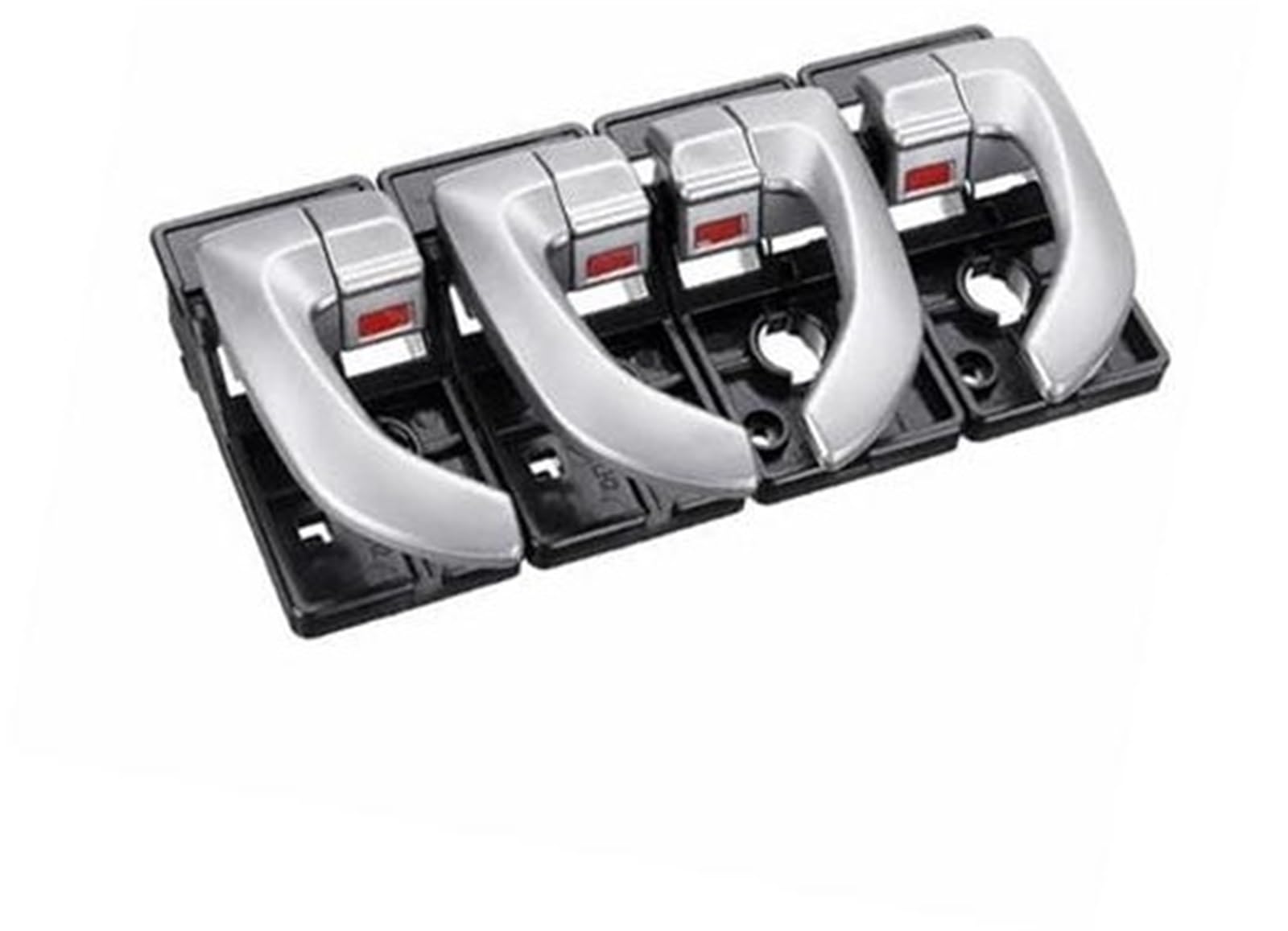 MKVAXR 82620-2Z02, for Hyundai, for Tucson 2005 2006 2007 2008 2009 Autoinnenraum Innentürgriff Links rechts Set Zubehör(Black 4pcs Silver) von MKVAXR