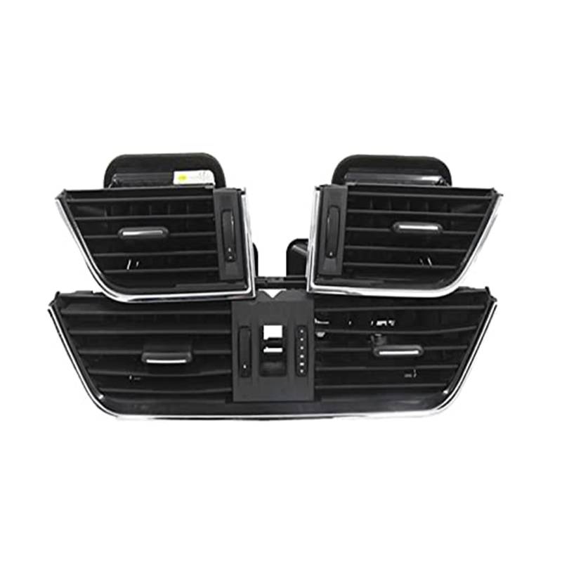 MKVAXR A/C-Auslass Armaturenbrett Air Vent Grill Abdeckung Trim, for Skoda, for Octavia, 3 MK3 A7 2013-2020 5E0819702 5E0820951 5E0819203 5E0819701 Lüftungsgitter(Black 1 Set) von MKVAXR