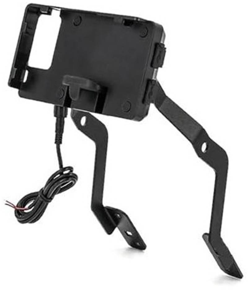MKVAXR Abnehmbarer Telefonhalter, for, F900XR F 900 XR F900XR 2020-2022 Motorrad Windschutzscheibenständerhalter Telefon Handy GPS Navigationsplattenhalterung(Black USB Charging A) von MKVAXR