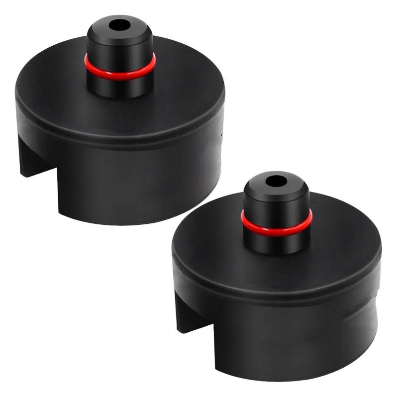 MKVAXR Adapterpucks mit Gummiauflage for Wagenheberständer passend for Wagenheberständer und Wagenheber, for Tesla, for Model 3 SXY, Model3 Wagenheberpolster(2pcs Rubber Pad) von MKVAXR