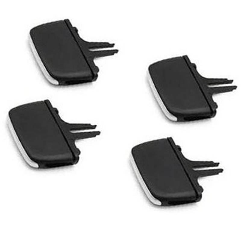 MKVAXR Armaturenbrett-Entlüftungsöffnung, for VOLVO, XC90 V90 S90, Auto-Klimaanlagen-Entlüftungsclip-Reparatursatz, vorderer hinterer Kühlergrill-Auslass-Clip-Schieber Lüftungsclip fürs Auto(BLACK Rea von MKVAXR