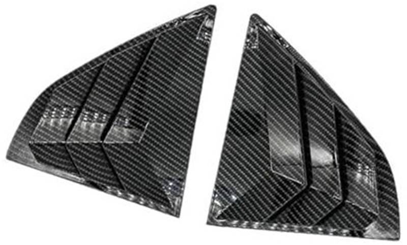 MKVAXR Aufkleber for die hintere Lamellenfensterabdeckung, for Lancer 2002–2006, Kohlefaser-Autozubehör, seitliche Lüftungsklappe von MKVAXR