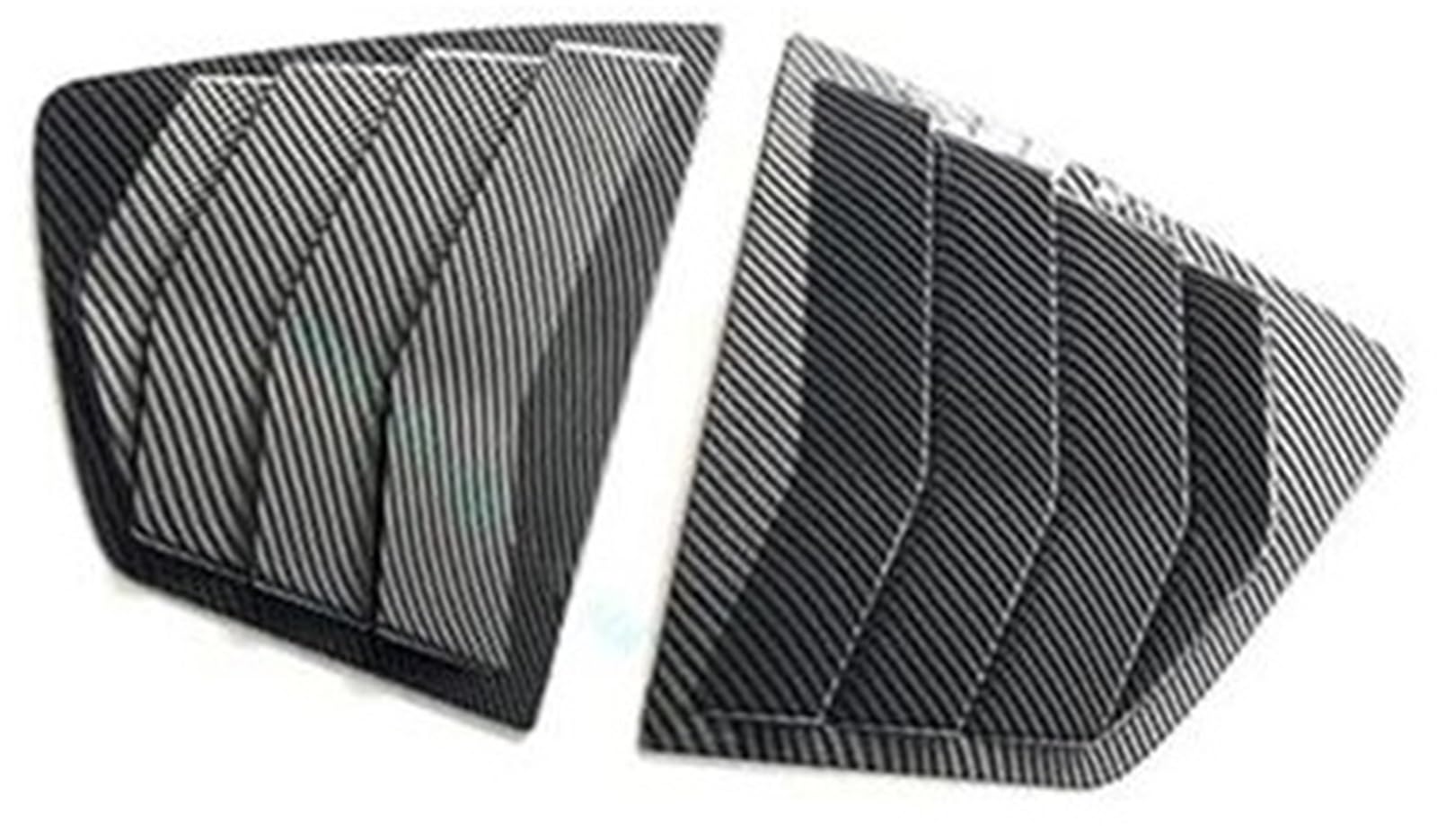 MKVAXR Aufkleber for die hintere Lamellenfensterabdeckung des Autos, for Accord, for die 9. Limousine, 2014–2017, Seitenfensterladen-Entlüftungsschaufel, ABS-Kohlefaser, Schwarz(Black Carbon) von MKVAXR