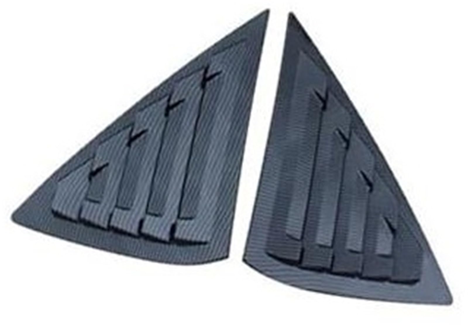 MKVAXR Aufkleber for die hintere Lamellenfensterabdeckung des Autos, for Nissan, Sentra Sedan, 2013–2019, Seitenfensterladen-Entlüftungsschaufel, ABS-Kohlefaser, schwarz, Auto(Black Carbon) von MKVAXR