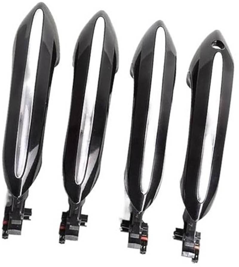 MKVAXR Auto-Außentürgriff, for, for 5 7er F01 F02 F06 F10 520d 520i 525d 528i 530d 530i Schwarzer Auto-Außentürgriff for komfortablen Zugang Abdeckung für Außentürgriffe(Black Rear Right) von MKVAXR