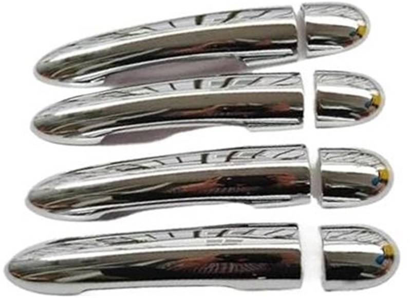 MKVAXR Auto-Außentürgriff, for Espace IV 4 2003-2013 ABS Chrom Türgriff Verschlussabdeckung Zierkappe Autozubehör Abdeckung für Außentürgriffe(Black KN) von MKVAXR