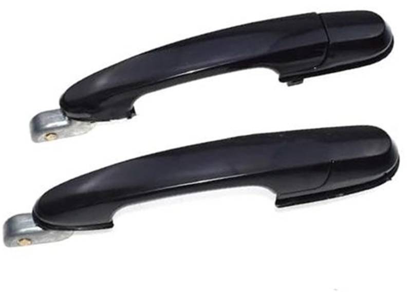 MKVAXR Auto Außentürgriff, for Hyundai, for Tucson 2.0L 2.7L 2005 2006 2007 2008 2009 82650-2E020 82660-2E020 Außen Außen Außen Auto Abdeckung für Außentürgriffe(Black Rear Pair) von MKVAXR