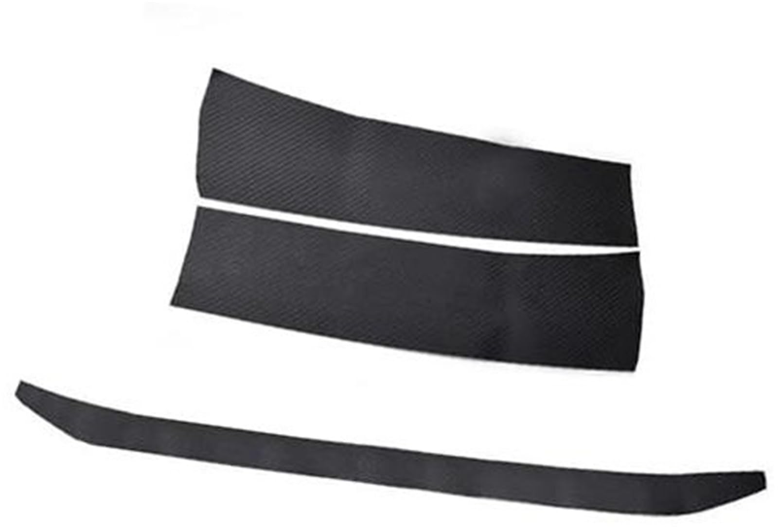 MKVAXR Auto-Kofferraum-Türschwellen-Verschleissplatten-Abdeckung, Kohlefaser-Innendekorationsaufkleber, for Toyota, for RAV4, 2019 2020–2022 Stoßstangenschutzleiste(Black Outer and Inside) von MKVAXR