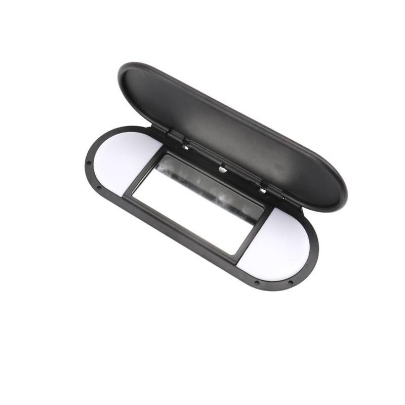 MKVAXR Auto-Sonnenblende, Sonnenschutz, Make-up-Spiegelabdeckung, Ersatz, for, Mini Cooper S One JCW F55 F56 2015-2022 51167366950 Make-up-Spiegel für die Sonnenblende im Auto(Black) von MKVAXR