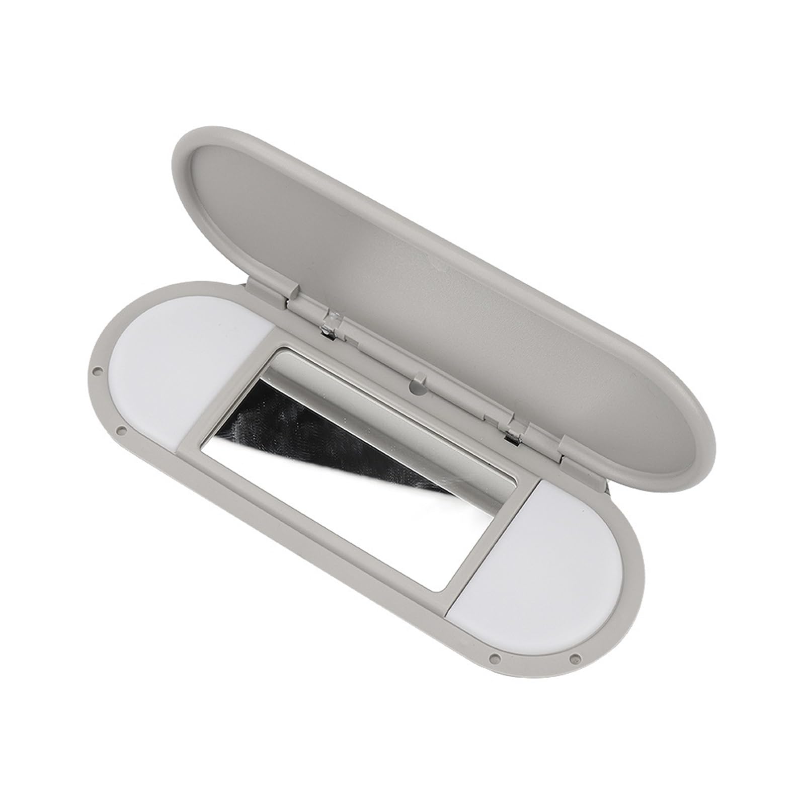 MKVAXR Auto-Sonnenblende, Sonnenschutz, Make-up-Spiegelabdeckung, Ersatz, for, Mini Cooper S One JCW F55 F56 2015-2022 51167366950 Make-up-Spiegel für die Sonnenblende im Auto(Grey) von MKVAXR