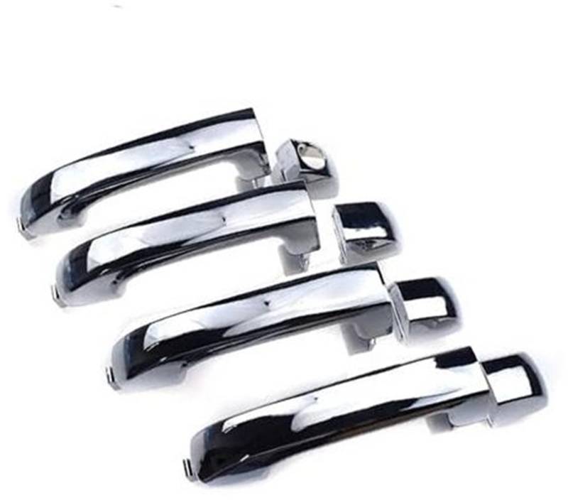 MKVAXR Autoaußenseite Vorne Links, for Hyundai, for Veracruz Ix55 2007 2008 2009 2010 2011 2012 3.8L Außentürgriff Vorne Hinten Links Rechts Chrom 826513J010,82651-3J010 Abdeckung für Außentürgriffe von MKVAXR
