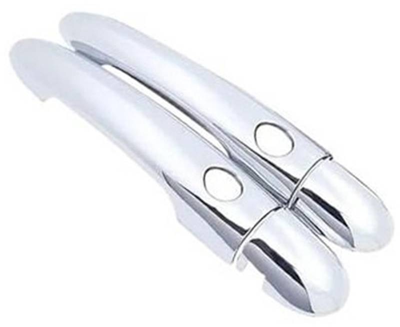 MKVAXR Autoaußenseite vorne Links, for Clio III 2005 2006 2007 2008 2009 2010 2011 2012 Chrom Türgriffabdeckung Autozubehör Aufkleber Zierleiste Stylingkappe Abdeckung für Außentürgriffe(Black G) von MKVAXR