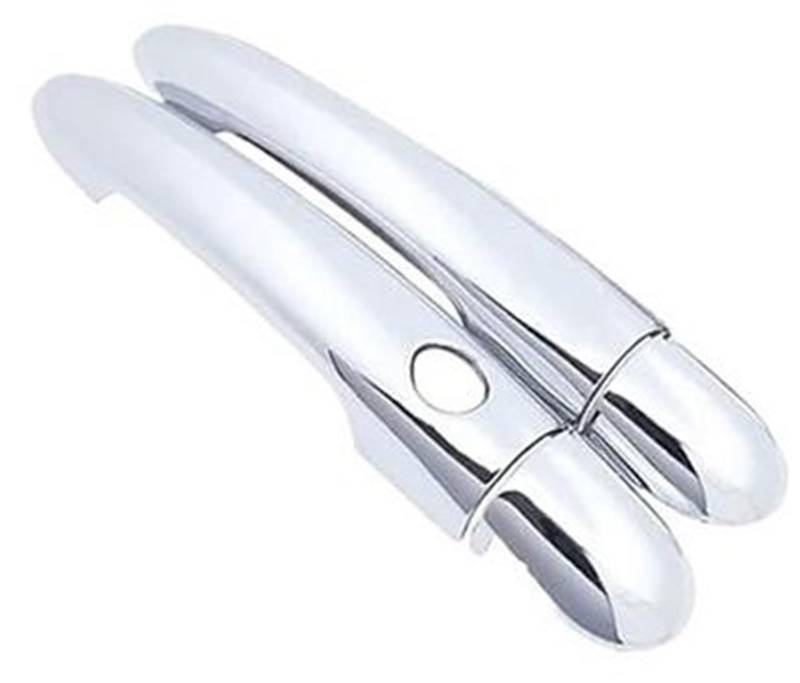 MKVAXR Autoaußenseite vorne Links, for Clio III 2005 2006 2007 2008 2009 2010 2011 2012 Chrom Türgriffabdeckung Autozubehör Aufkleber Zierleiste Stylingkappe Abdeckung für Außentürgriffe(Black J) von MKVAXR