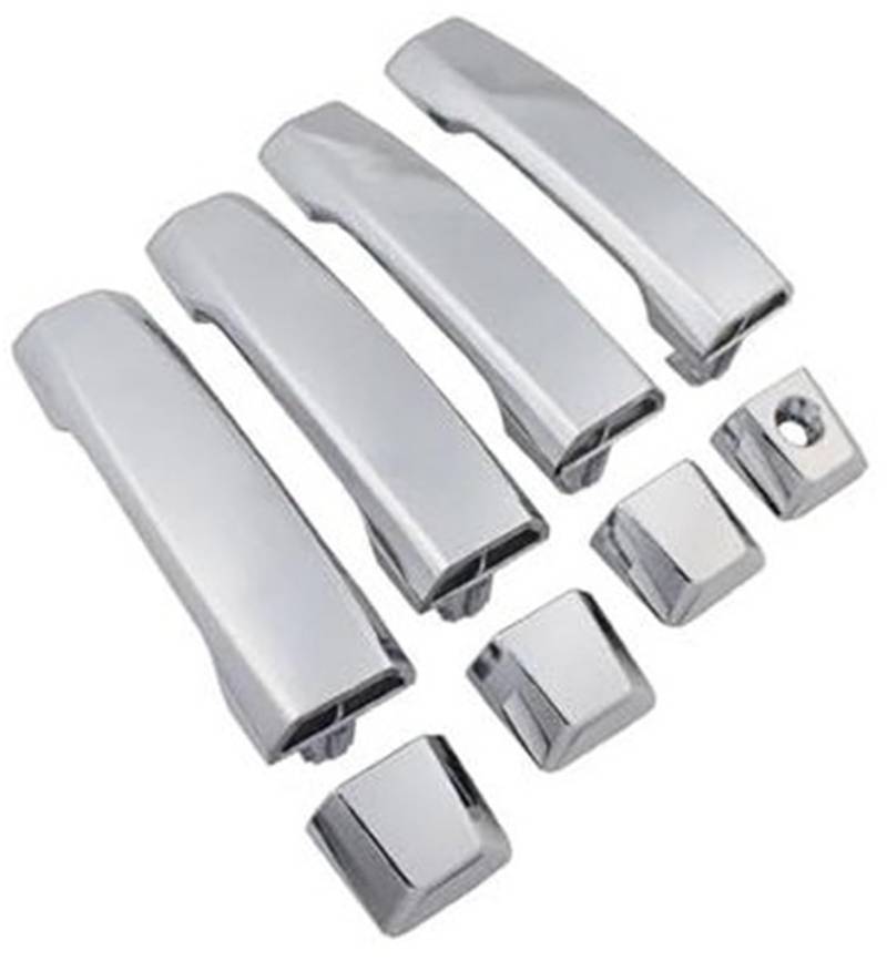 MKVAXR Autoaußenseite vorne Links, for Nissan, for Titan, for Armada Autoaußentürgriff Chrom 80640ZC00A 80647ZC00A 80646ZC00A FDH010267 FDH010268 Abdeckung für Außentürgriffe(Black A Set of 4 Sides) von MKVAXR