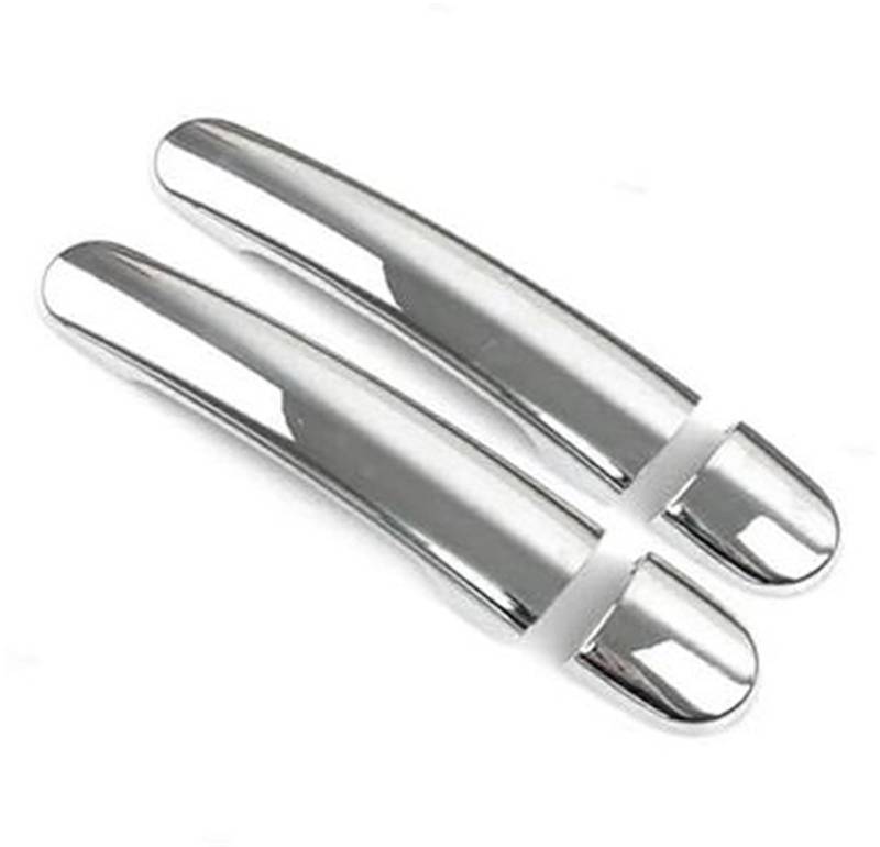 MKVAXR Autoaußenseite vorne Links, for TT MK1 A2 2000 2001 2002 2003 2004 2005 Auto ABS Chrom-Kohlefaser-Stil Außentürgriffabdeckung Zierzubehör Abdeckung für Außentürgriffe(Silver 1) von MKVAXR