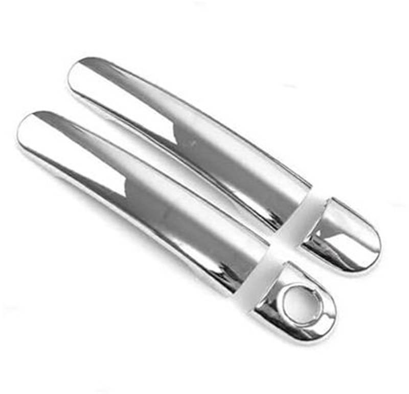 MKVAXR Autoaußenseite vorne Links, for TT MK1 A2 2000 2001 2002 2003 2004 2005 Auto ABS Chrom-Kohlefaser-Stil Außentürgriffabdeckung Zierzubehör Abdeckung für Außentürgriffe(Silver 2) von MKVAXR