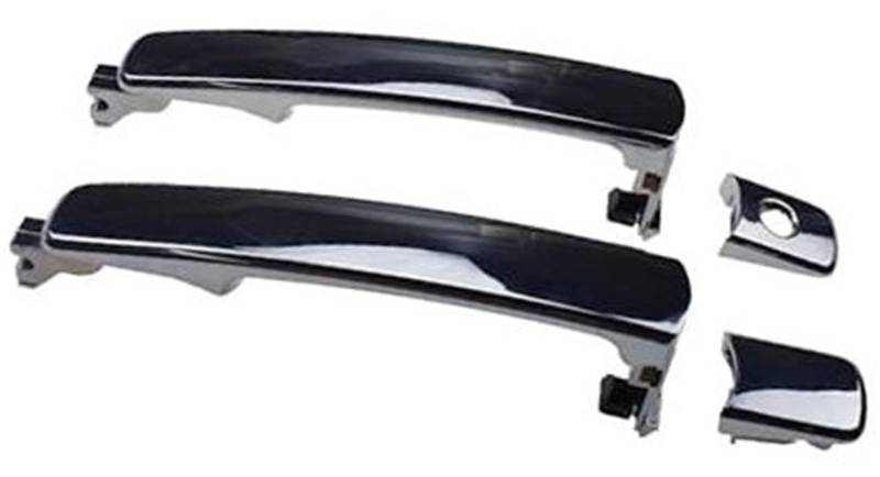MKVAXR Autoaußenseite vorne links, for Infiniti, FX35 FX45 2003 2004 2005 2006 2007 2008 Vorne hinten links rechts Außentürgriff aus Chrom 80640-CA012,82646-CA000,80645CA000 Abdeckung für Außentürgrif von MKVAXR
